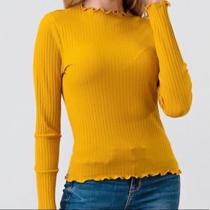 New Mustard w/ Ribbed-Merrow on all Openings!